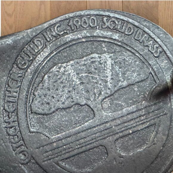 Tech Ether Guild “Marlin” Limited Edition Solid Brass Belt Buckle Leather USA - Picture 8 of 10